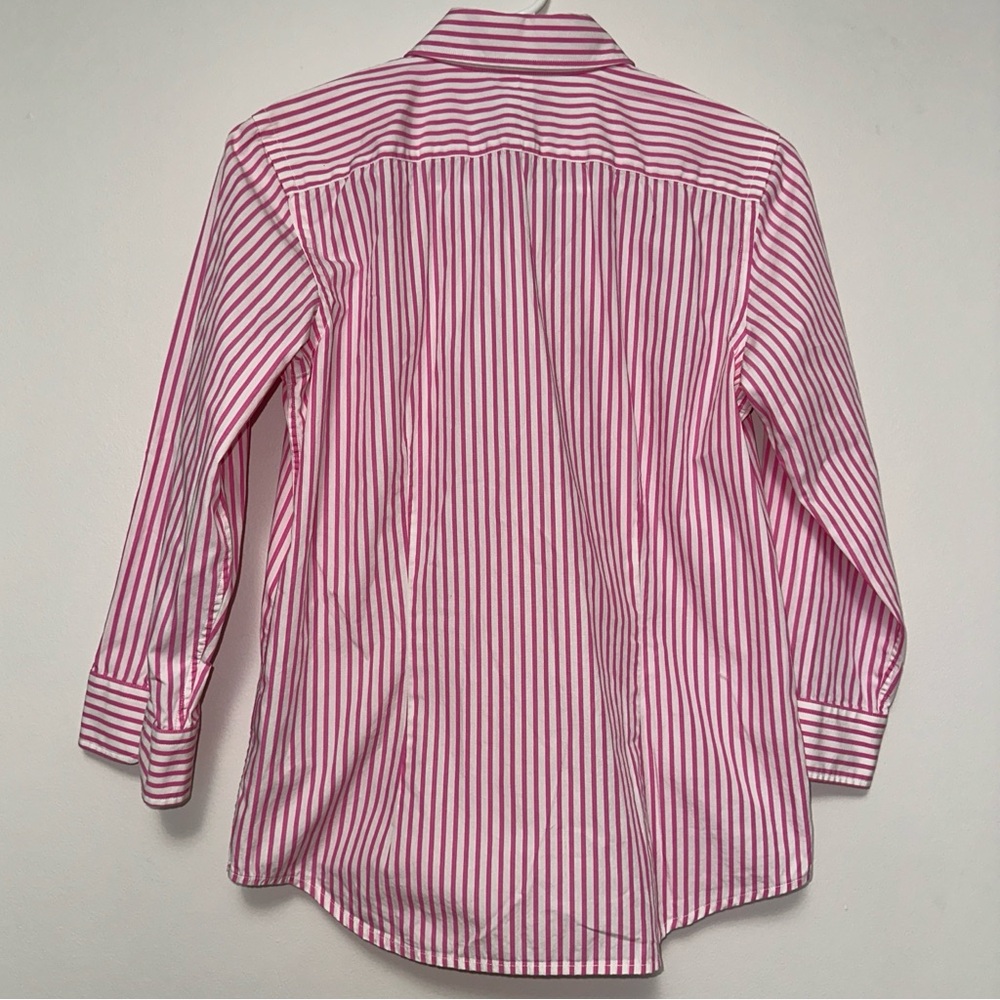 Lauren Ralph Lauren Pink Striped Shirt - Picture 2 of 4